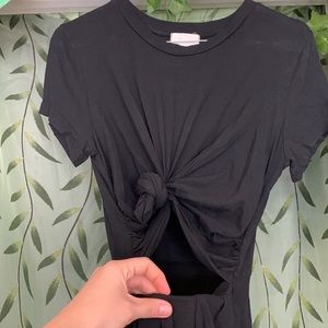 Silence + Noise tie-front Mini Dress